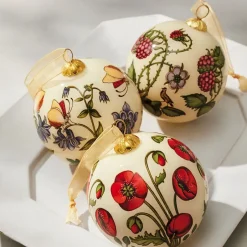 The Metropolitan Museum of Art Ornaments*The Met Cloisters Garden Hand-Painted Glass Ornament Set