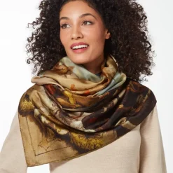 The Metropolitan Museum of Art Scarves & Wraps*Tiepolo Allegory Of The Planets And Continents Oversize Unisex Oblong Silk Scarf