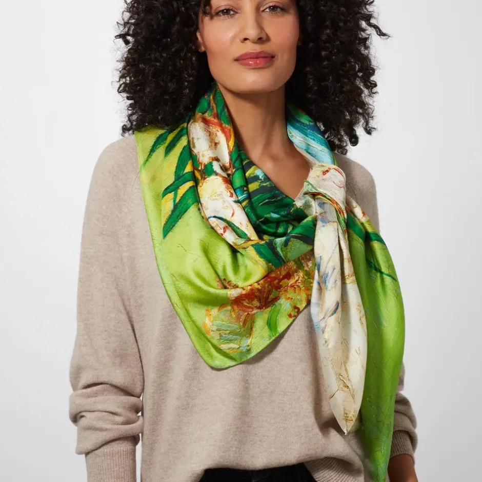 The Metropolitan Museum of Art Scarves & Wraps*Van Gogh Oleanders Oversize Square Silk Scarf