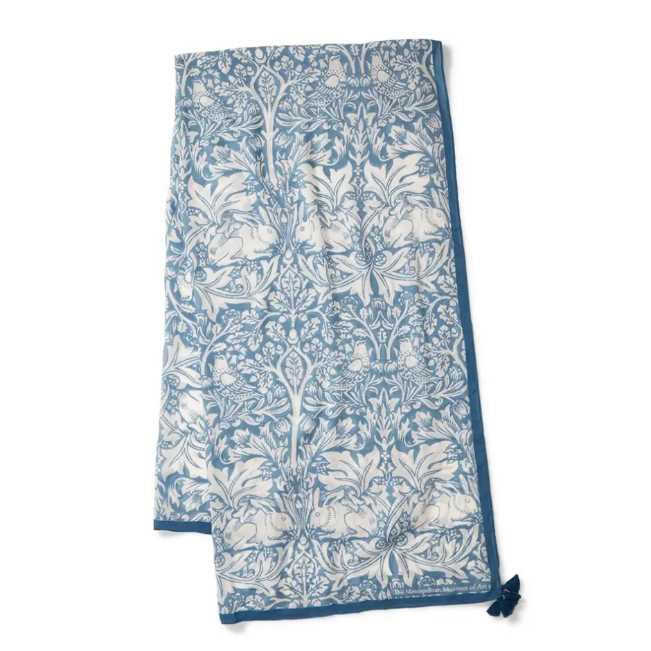 The Metropolitan Museum of Art Scarves & Wraps*William Morris Brother Rabbit Oversize Oblong Scarf